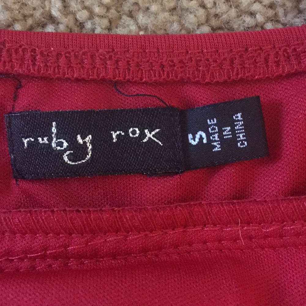 Ruby Rox Girls Red Dress, Size S - Picture 3 of 9